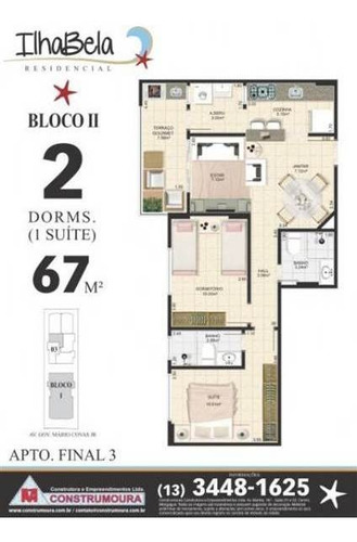 Imagem 2 de 2 de Venda Apartamento Mongagua Sp - Ctm102
