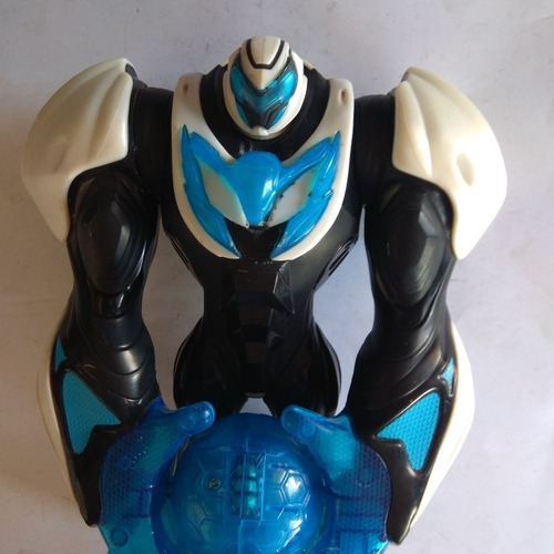 Max Steel Traje Turbo Fuerza Esfera Azul Robot Combate (Usado)