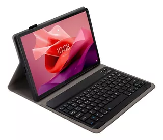 Case Flip + Teclado Abnt2 Para Lenovo Tab P12 - Tela 12.7