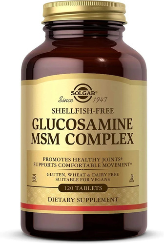 Complejo De Glucosamina Msm 120 Tabletas Solgar