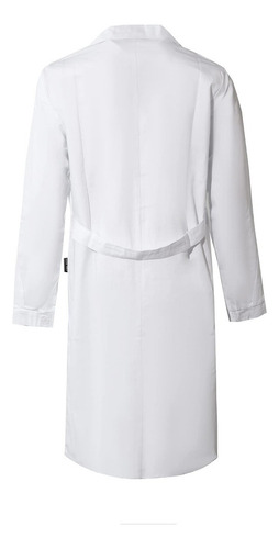 Bata Laboratorio Blanca Uniforme Médico 100% Algodón Unisex