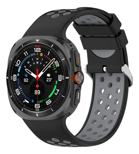 Negro Y Gris - Para Samsung Galaxy Watch7 Ultra 47 Mm, Bicol