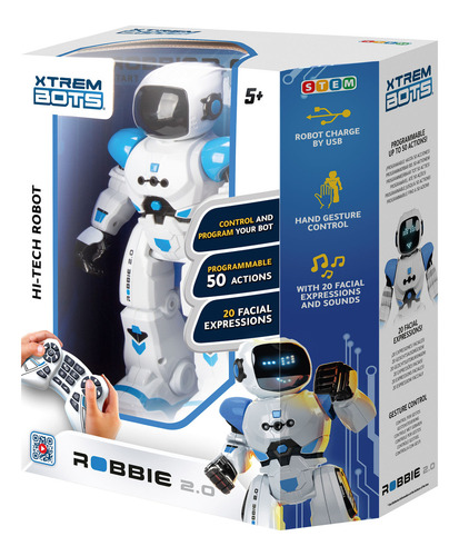 Xtrem Bots Robot Radio Control 28cm Hi Tech Robbie 20