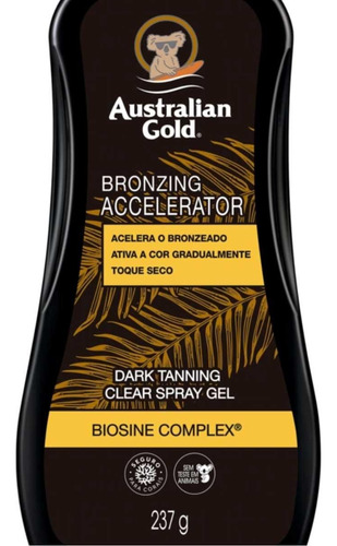 Spray Gel Para Bronzeamento Australian Gold Dark Tanning 237g