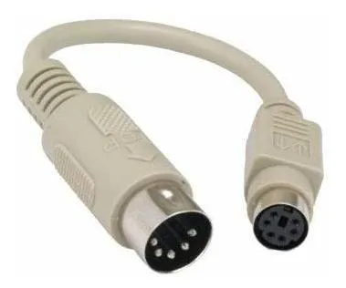 Adaptador Teclado Din5 A Ps/2 Din6f/m