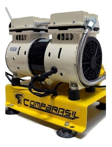 Compressor de ar elétrico USK 45/550-4 550W 220V amarelo