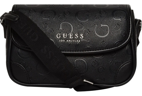 Bolsa Guess Factory Aa961620-bla Acabado de los herrajes Níquel Color Negro Correa de hombro Negro Diseño de la tela Lisa