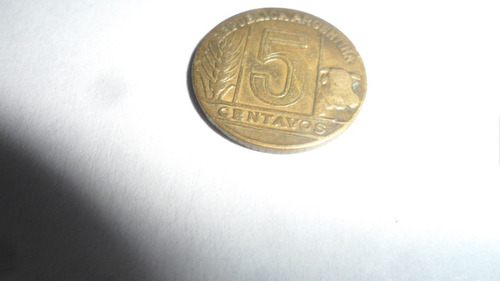 Moneda Argentina 5 Centavos 1947
