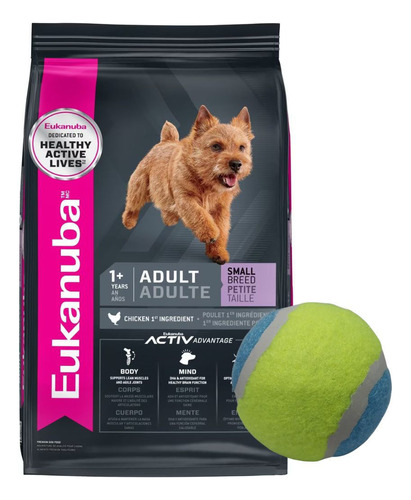 Alimento Eukanuba Perro Adulto Raza Pequeña 3 Kg + Regalo