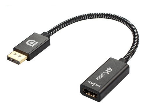 Cable Adaptador Displayport Macho A Hdmi Hembra De 4k Y 60 H