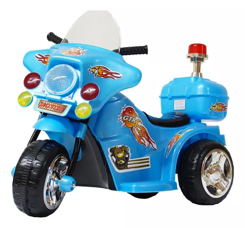 mini moto eletrica infantil triciclo policia melhor preço 6v