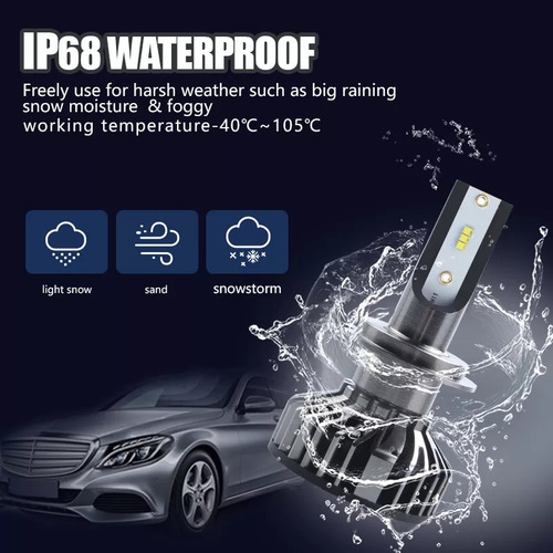 Luces Turboled 12.000 Lm,canbus H4 + T10 Canbus Chip Csp