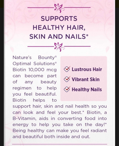 Biotin 90 Unidades Control Cabello Caída Tratamiento
