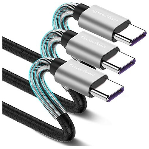 Cable De Carga Usb C 3 Piezas Para Galaxy Note 9 De Nailon