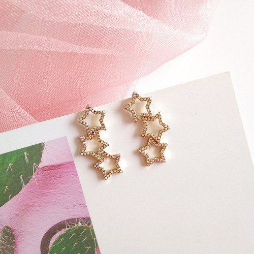 Aretes Espacio Constelacion Estrellas Cute Kawaii Japon