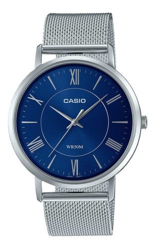 Reloj Casio Hombre Mtp-b110m-2a Analógico Correa Tejida