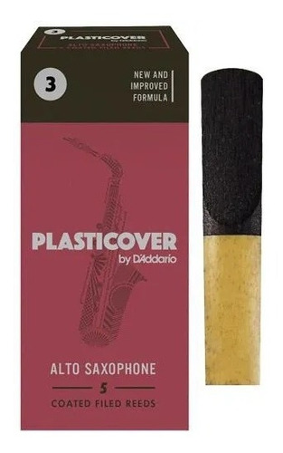 Palheta Plasticover Saxofone Sax Alto N° 3 - 5 Unidades
