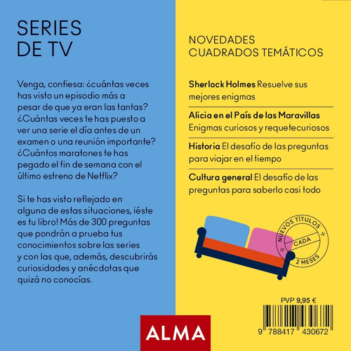 Series De Tv El Desafío De Preguntas, Editorial Alma