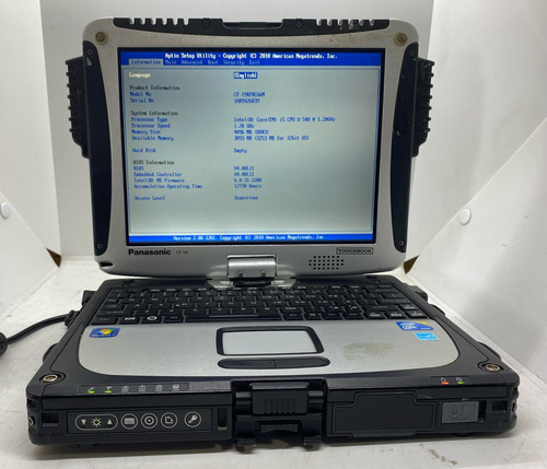 Laptop Panasonic Cf 19 Uso Rudo Core I5 4 Gb Ram Millitar (Usado)