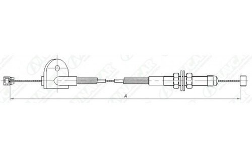 Guaya Acelerador Chevette 1.4 1.6 1983-1986 Sincronico 700mm