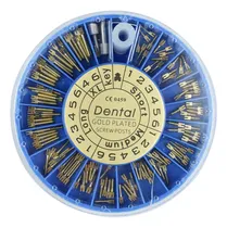 Comprar Herramienta Dental Con Poste De Tornillo Chapado En Oro, 120