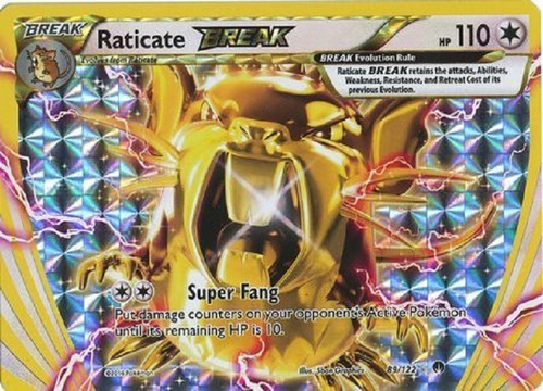 Raticate Break 89/122 Break Raro Pokemon Tcg