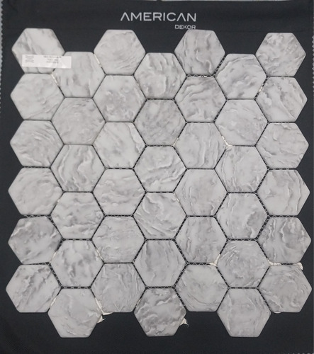 Ats Malla-mosaico Hexagonal Marmoleada  Sunclair Mate 35x29