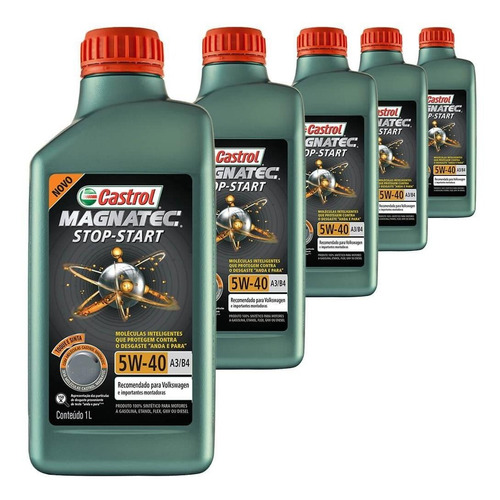 5 Óleo Sintético 5w40 Stop Start Castrol Audi Renault Vw