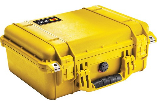 Caja De Proteccion Pelican 1450 Sumergible Con Foam Color Amarillo