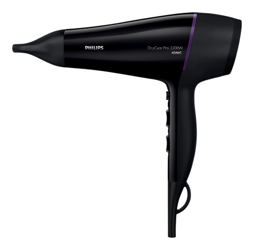 Secadora de cabello Philips DryCare Pro BHD176 negra 220V - 240V