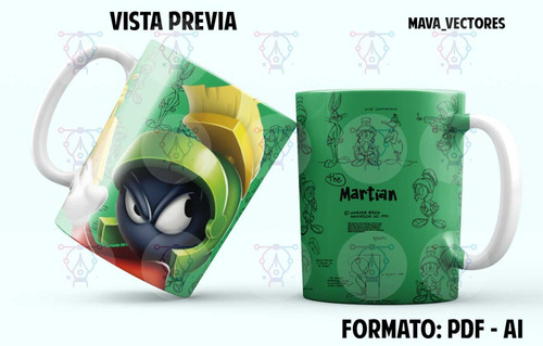 38 Plantillas Looney Tunes Tazas Vector Editable Pdf