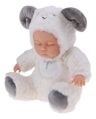 25cm Cute Soft Stuffed Reborn Constellation Doll White