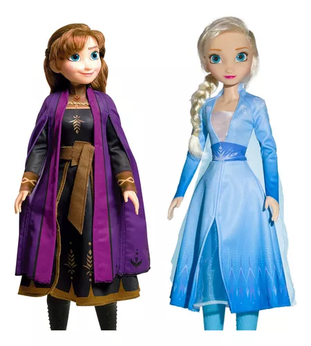 Kit 2 Frozen Boneca Princesa Elsa E Ana Disney Envio 24h