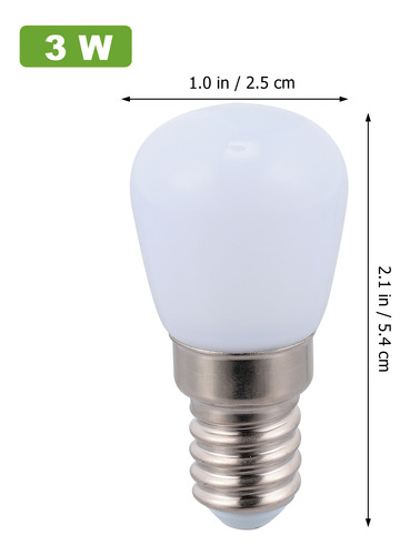 5 Bombillas Led Para Nevera, 200 Lm, 3 W, E14, Para Lámpara