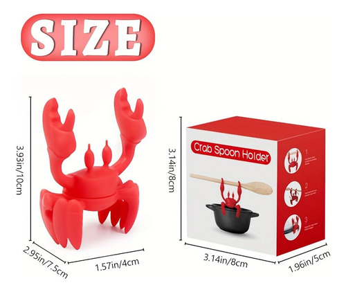 Crab Spoon Holder Soporte Para Utensilios De Cocina