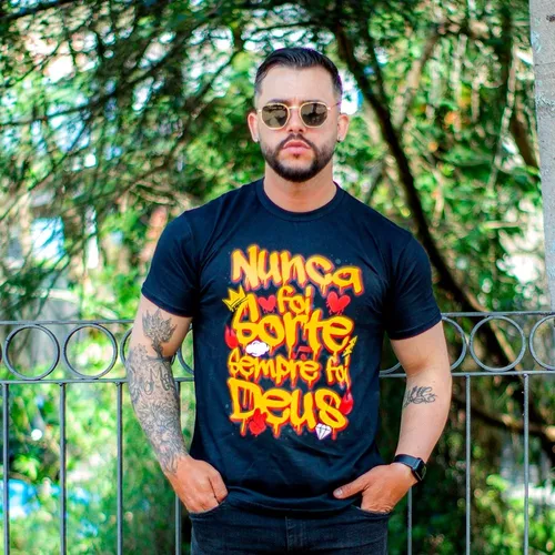 Camisetas Com Frases Evangelicas Masculina Camisa Estampada