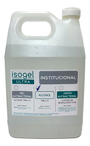 Alcohol En Galón Isogel 70%