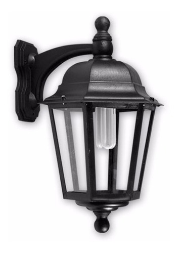 Farol De Polipropileno De Pared 6 Caras Con Ménsula