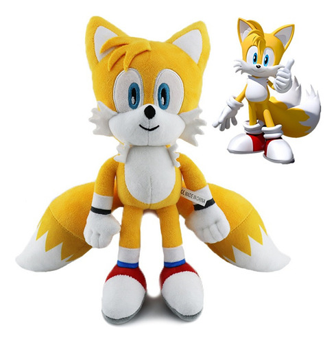 Muñeco De Peluche Sonic The Hedgehog -miles Prower, 30 Cm