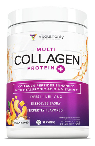 Vitauthority Multi Collagen Protein 285gr 30 Servicios 