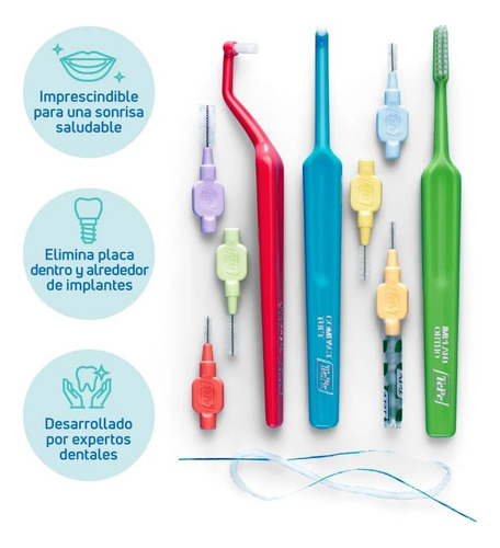 Kit Implant Care Tepe Profesional Cepillos Para Implantes
