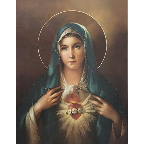 Immaculate Heart Of Poster, 13  X 17  Made In Italy - P...