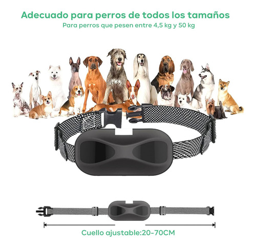 Ai-pika 2 Pcs Collar De Entrenamiento Para Perro De 800m,