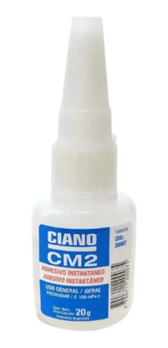 Adhesivo Cianoacrilato Ciano Cm2 20gr Instantaneo