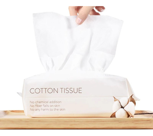 Toallitas De 100% Algodón Reutilizables Paquete X4 L1025 Blanco