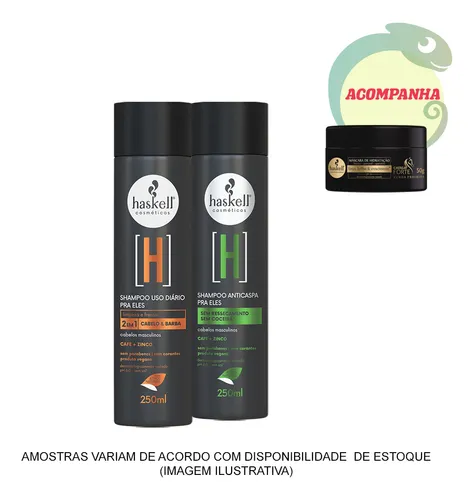 comprar Kit Haskell H Shampoo Anti Caspa E Cabelo E Barba