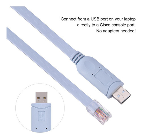 Cabo De Console Usb 2.0 Para Rj45, Adaptador Serial Rs232