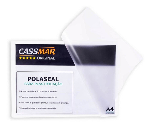 Imagem 3 de 5 de Polaseal Plástico Para Plastificação A4 220x307x0,05mm 20un