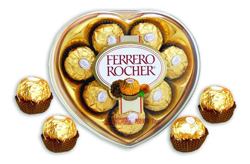 Ferrero Rocher Chocolates X8 Unidades Forma Corazón