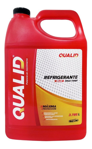 Refrigerante Rojo Qualid 1 Galon Anticorrosivo Listo P. Usar